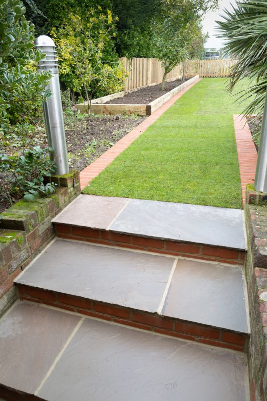Limestone Walkway Installation