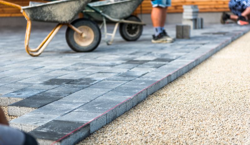 Pavers in Winter